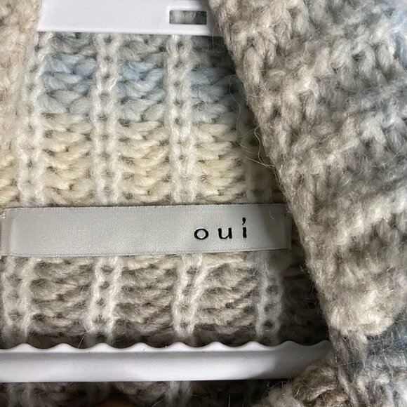 Oui Women's Knitted Sweater with Stand-Up Collar - Picture 6 of 10